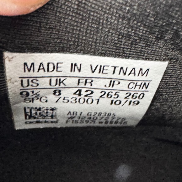 Adidas Icon Bounce Metal Baseball Cleats Black White Team Adidas 9.5 - Picture 5 of 8